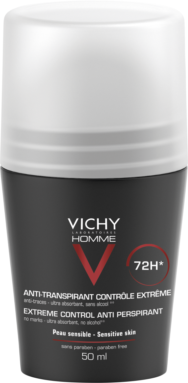Vichy Homme Antiperspirant Deo Roll-On 72h 50 ml