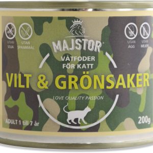 Vilt & Grönsaker Våtfoder Katt - 6 x 200 g