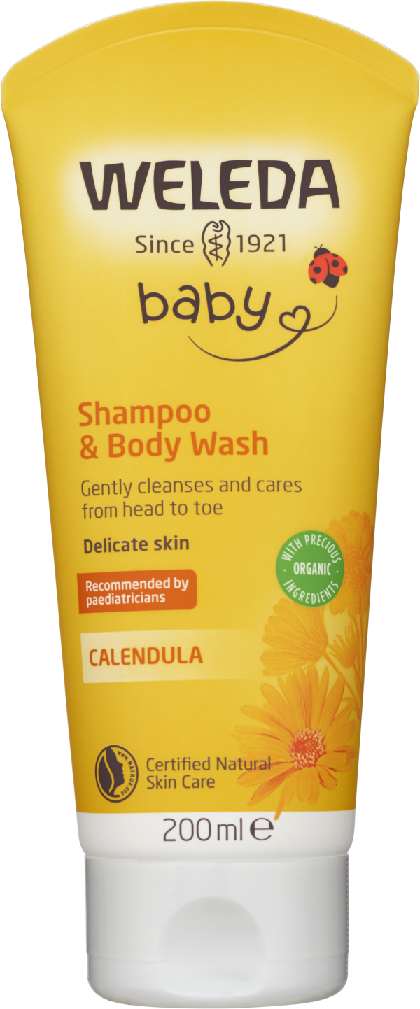 Weleda Calendula Shampoo and Body Wash 200 ml