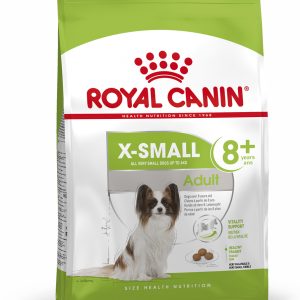 X-Small 8+ Adult Torrfoder för hund - 1,5 kg