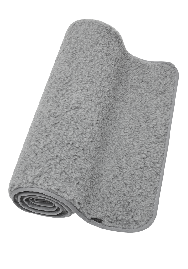 Yoga mat Natural Wool 200x75cm - Grey
