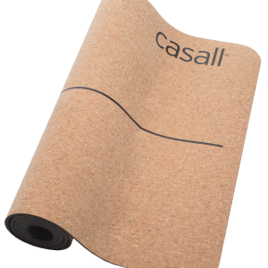 Yoga mat natural cork 5mm - Natural cork/black