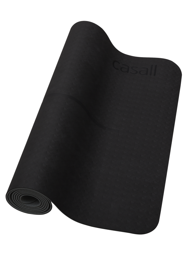Yoga mat position 4mm - Black/grey