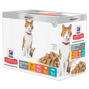 Young Adult Sterilised Cat våtfoder med kyckling, lax, forell och kalkon - 12 x 85 g