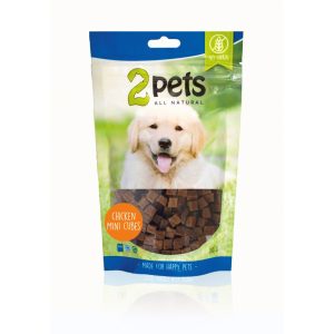 2pets Dogsnack Chicken MiniCubes 100 g