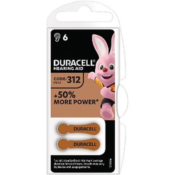 Duracell ActivAir Batterier MF 312 6 st