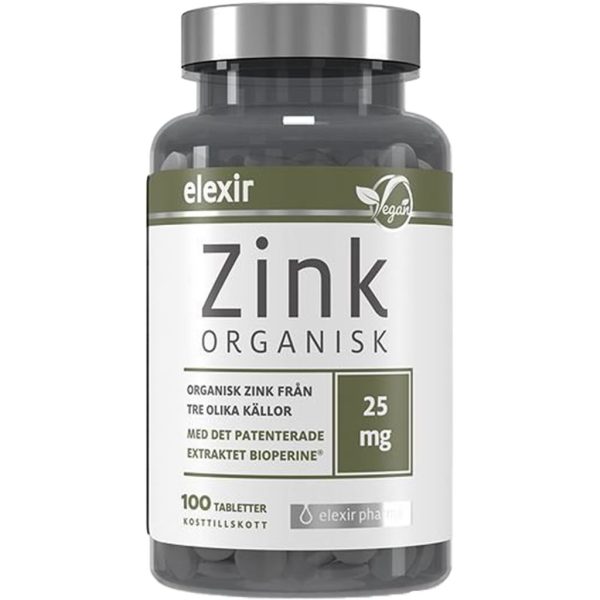 Elexir Pharma Zink Kosttillskott 100 st