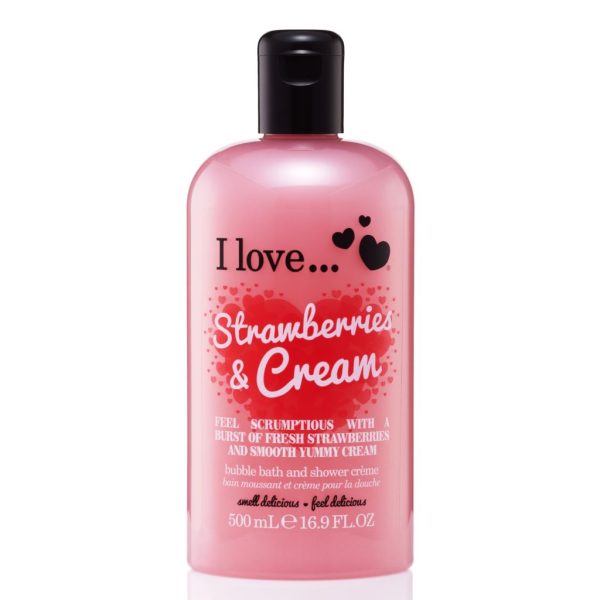 I Love Originals Bath & Shower Crème Strawberries & Cream 500 ml