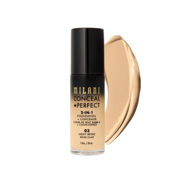 Milani Conceal + Perfect 2-in-1 Foundation & Concealer 03 Light Beige 30 ml