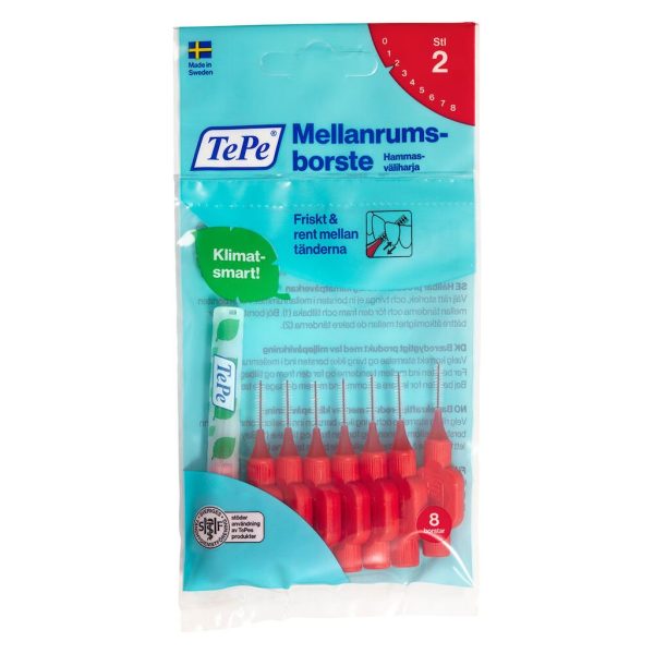 TePe Mellanrumsborste Original Röd 0,5mm 8-pack