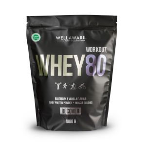 WellAware Whey80 Blåbär & Vanilj 1000 g