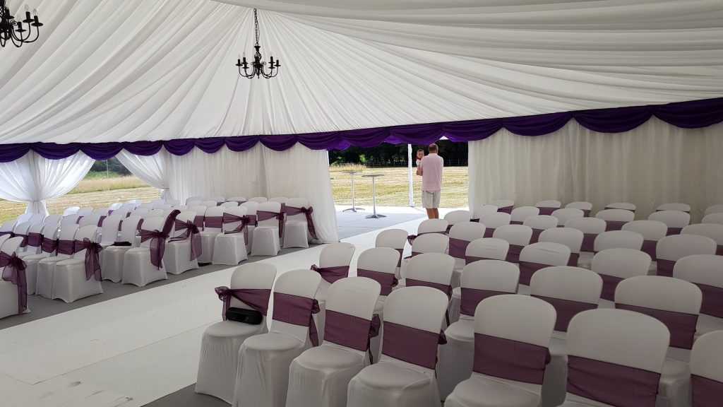 ABC Structures - Marquee Wedding Ceremony room