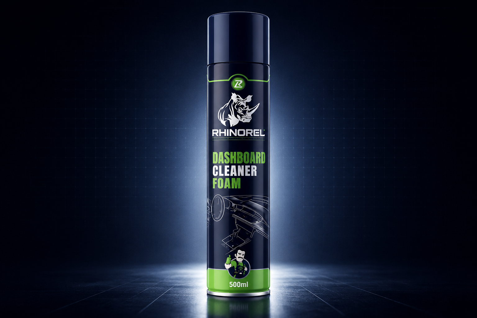 RHINOREL Dashboard Cleaner Foam 500ml