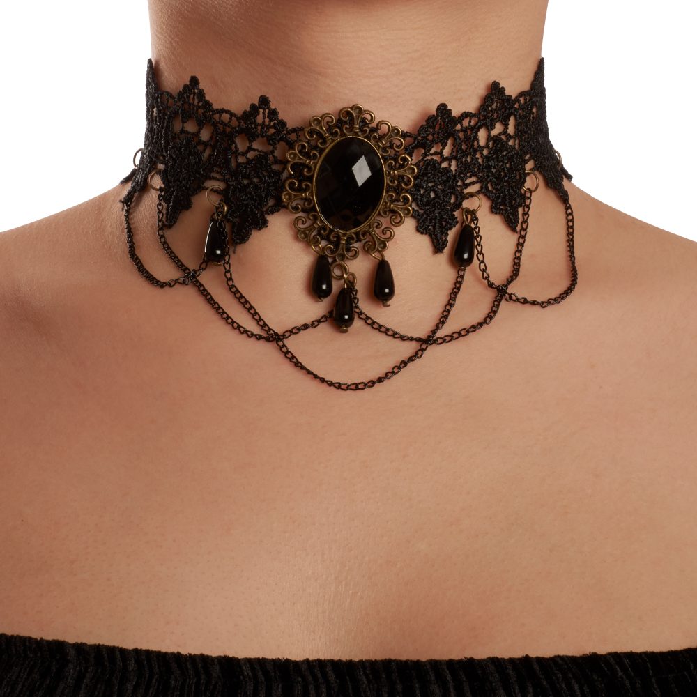 Gothic Lace Collar Necklace