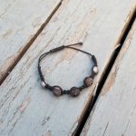 Tibetansk Dzi talisman shamballa macrame armbånd - Bilde 3