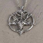 Baphomet inverted pentagram med geitehode