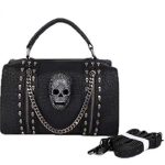 Gothic punk metall skaller håndveske skulderveske