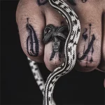Gothisk Punk Slange Ring