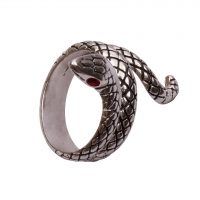 Justerbar ring i sterling sølv med slange