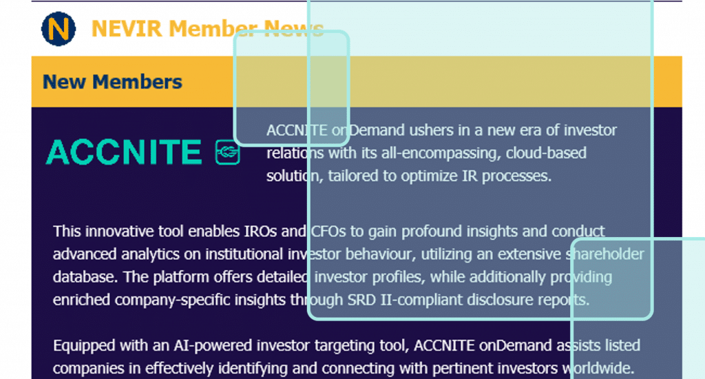 NEVIR Membership Announcement