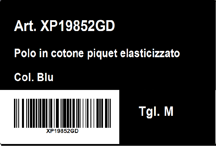 etichetta nera codice a barre con sfondo bianco