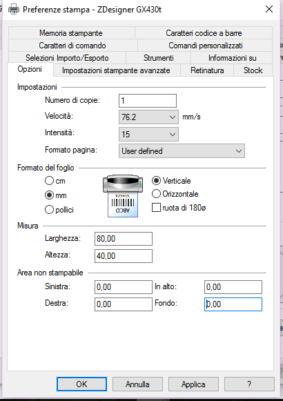 Come stampare etichette da word con una stampante Zebra ⋆ ACnet IL BLOG  TECNICO DI AC SISTEMI *** 06.51848187 info@acsistemisrl.com***