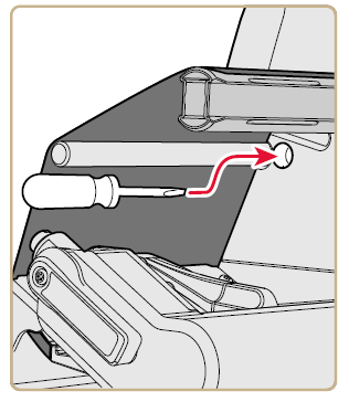 PM43 regolazione della barra di tensione del ribbon