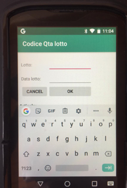 applicazione con palmare Android per farmacie ospedali