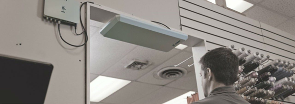lettore RFID installazione a soffitto