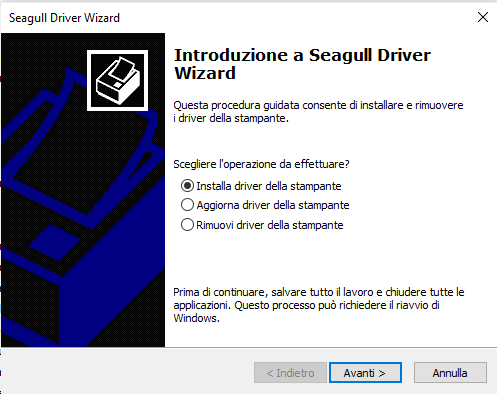 installazione driver stampanti di etichette