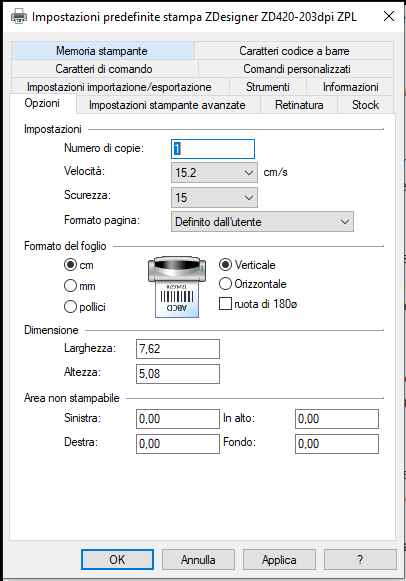 Stampante Zebra: come configurare le impostazioni predefinite di stampa |  ACnet IL BLOG TECNICO DI AC SISTEMI *** 06.51848187 info@acsistemisrl.com***