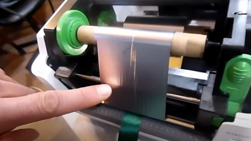 ribbon di stampa di una stampante a trasferimento termico