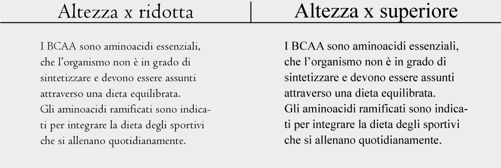 Tipografia-altezza della x minuscola