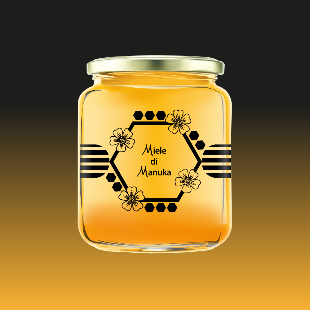 grafica etichette adesive per miele