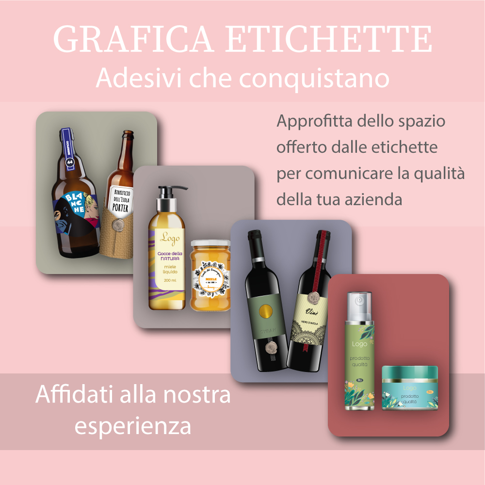 grafica etichette ocme crearla