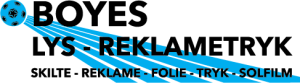LOGO: Boyes lys -reklametryk