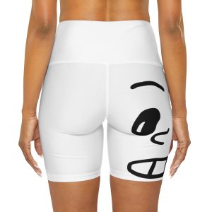 High Waisted Yoga Shorts (AOP) - Image 4