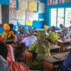 African women as students sitting in the classroom, Nigeria