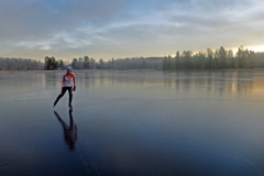 Skridsko på Fläddran 12 december 2015