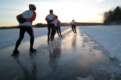 Tur på Ösjön och Runn 5 jan 2013