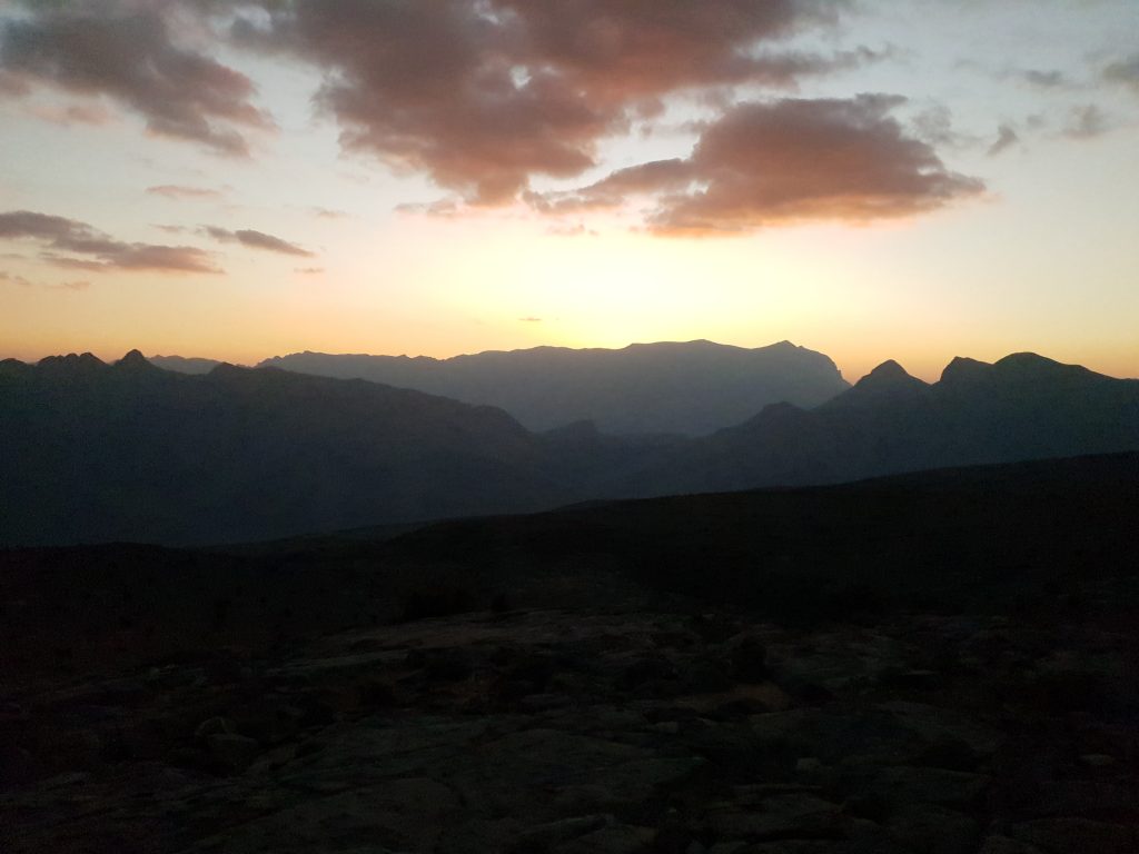 Jebel Shams sunset