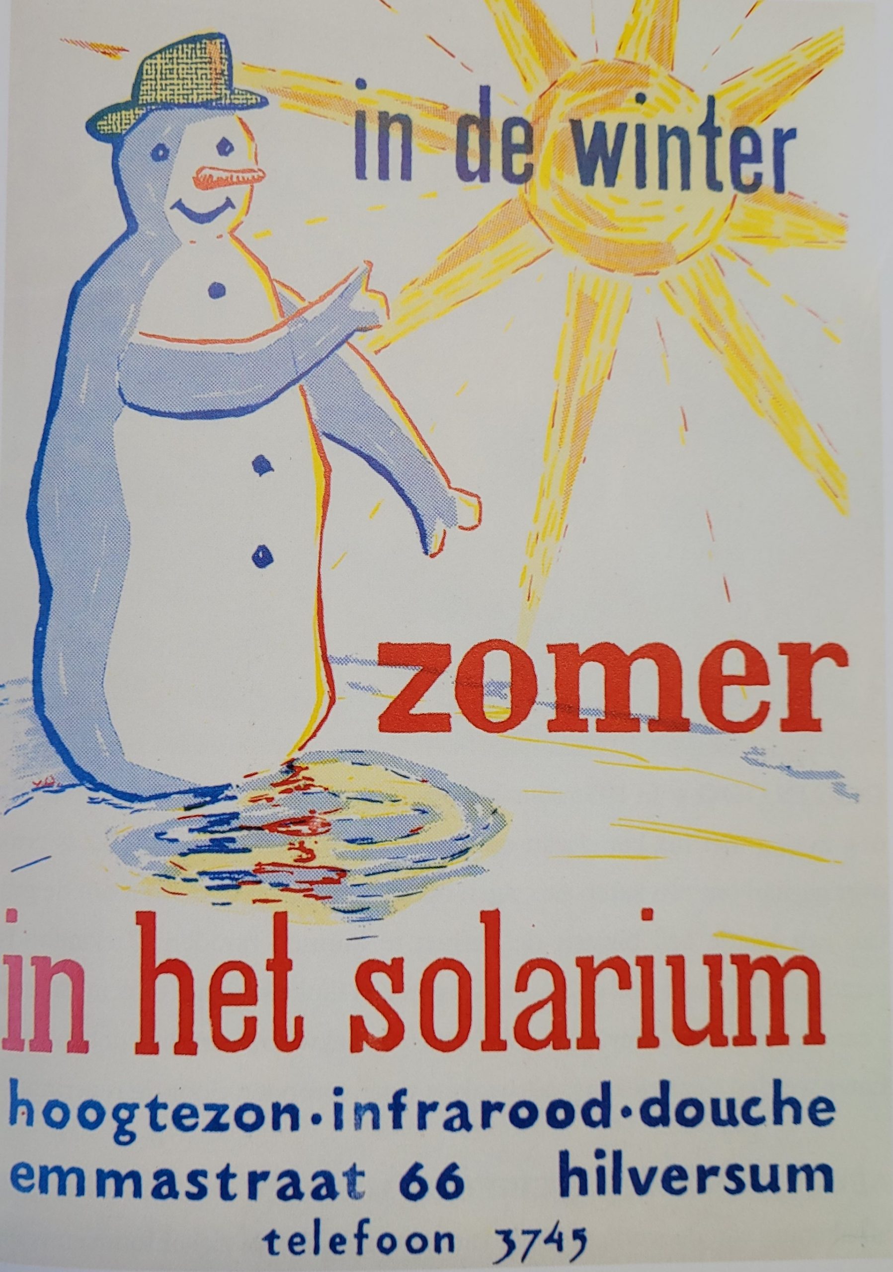 Promotiemateriaal voor de hoogtezon, in: Van ziekenfonds tot zorgverzekeraar. Een historie uit het Gooi en Omstreken, uitgegeven door Ziekenfonds Het Gooi en omstreken, 1991, p. 81.