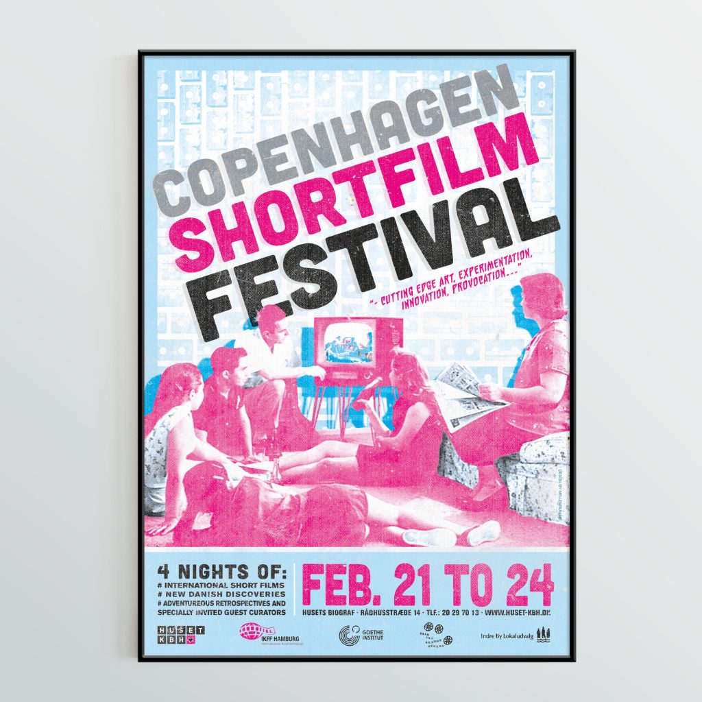 Thomas Løj Christensen: Visuel identitet i plakatdesign for Copenhagen Short Film Festival.