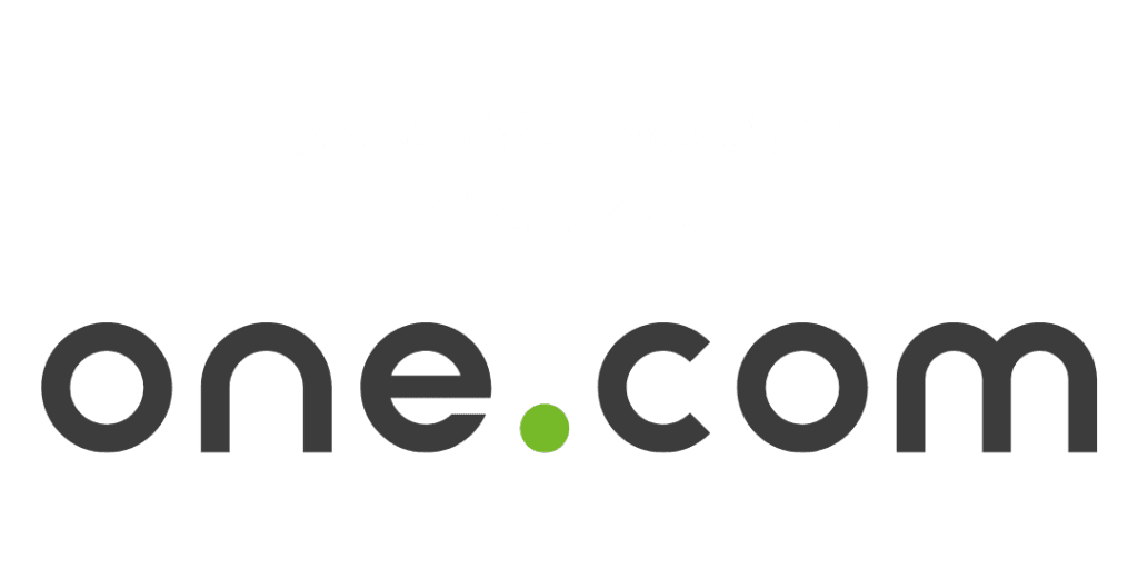 one.com advert for web hosting