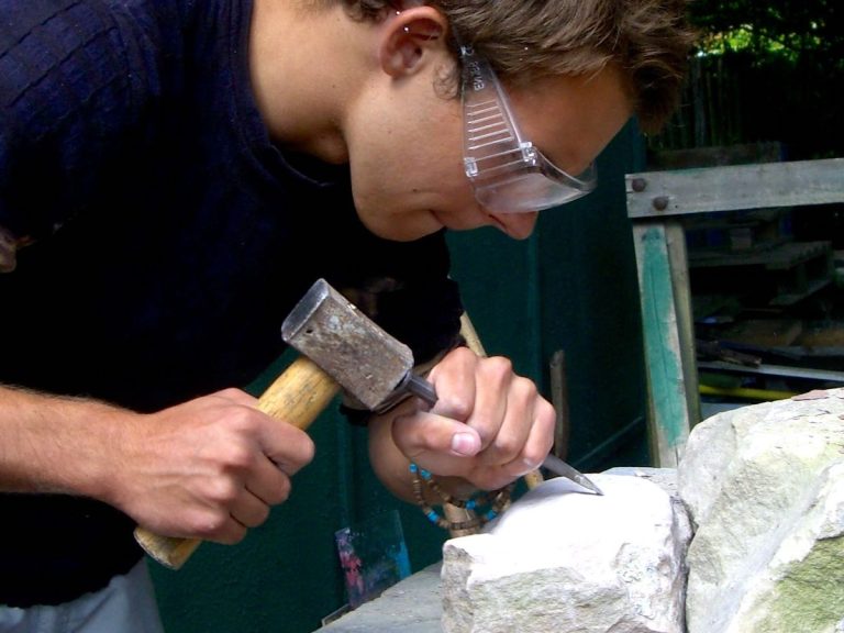 Stone carving