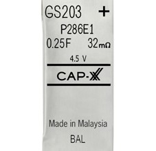 GS203F Cap-XX ultracapacitor