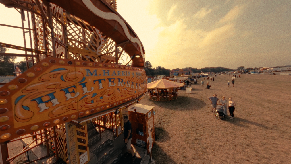 Theme park drone filming