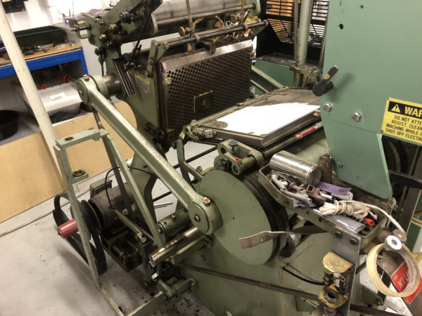 AU180401 - Used Kluge 10x15" Foil Stamping, Embossing and Die Cutting Platen Press