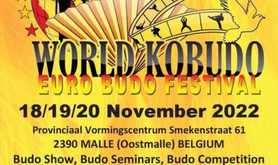 18/11/2022 : World Kobudo Euro Budo Festival