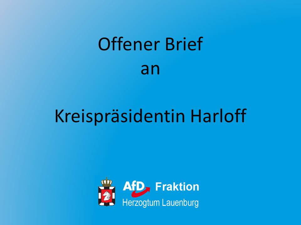 Offener Brief an Kreispräsidentin Harloff post thumbnail image